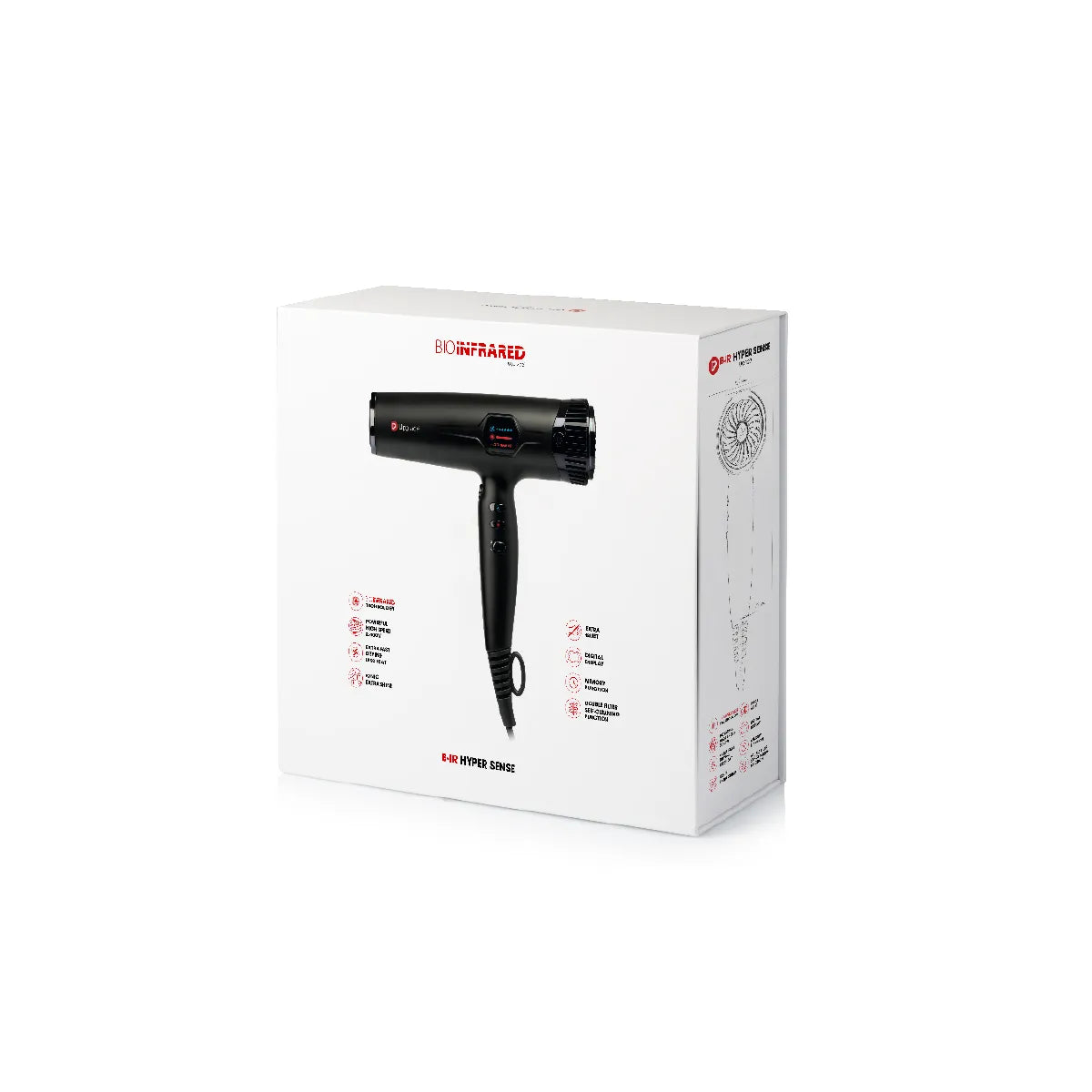 Secador de Cabelo Profissional B-IR Hyper Sense com Bio-Infravermelhos de Alta Velocidade